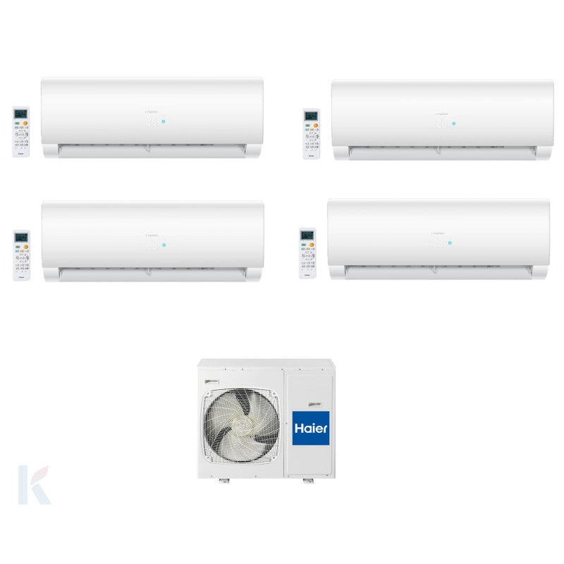 Solarics Haier Flair Plus - 12000 + 12000 + 12000 + 12000 BTU - Ext. 4U85S2SR5FA – Multisplit Set Klimagerät (4x1)