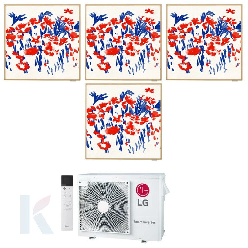 Solarics Lg Artcool Gallery Special - 9000 + 9000 + 9000 + 9000 BTU - Ext. MU4R25 – Multisplit Set Klimagerät (4x1)