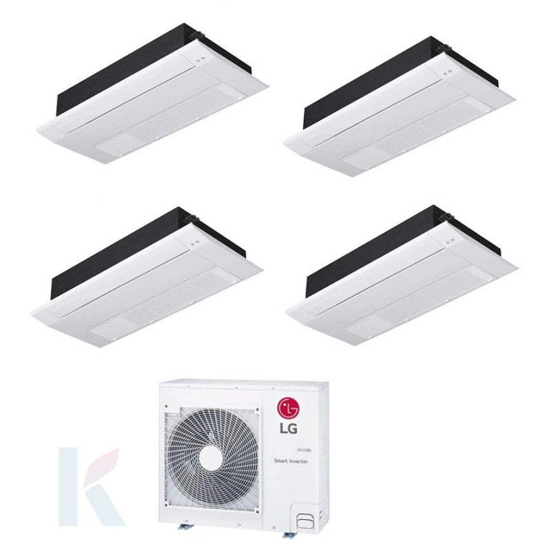 Solarics Lg 1-way Cassette - 9000 + 9000 + 9000 + 9000 BTU - Ext. MU4R25 – Multisplit Set Klimagerät (4x1)