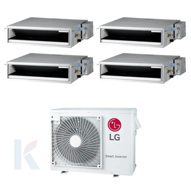 Solarics Lg Low Duct - 9000 + 9000 + 12000 + 12000 BTU - Ext. MU5R30 – Multisplit Set Klimagerät (4x1)