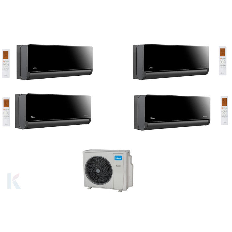 Solarics Midea PenroseAir XT - 9000 + 9000 + 18000 + 18000 BTU - Ext. M5OE-42HFN8-Q – Multisplit Set Klimagerät (4x1)