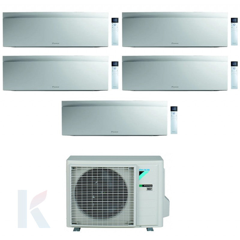 Solarics Daikin Emura White - 9000 + 9000 + 12000 + 12000 + 12000 BTU - Ext. 5MXM90A9 – Multisplit-Set-Klimaanlage (5x1)