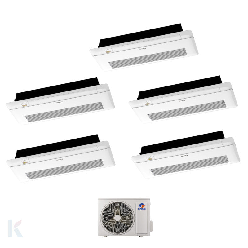 Solarics Gree 1-way Cassette - 9000 + 12000 + 12000 + 12000 + 12000 BTU - Ext. FM 42 – Multisplit Set Klimagerät (5x1)