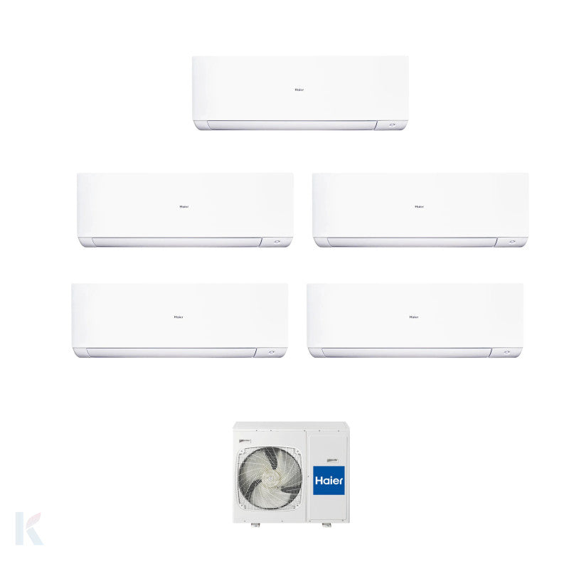 Solarics Haier Expert Plus - 9000 + 9000 + 9000 + 12000 + 12000 BTU - Ext. 5U105S2SS5FA – Multisplit Set Klimagerät (5x1)