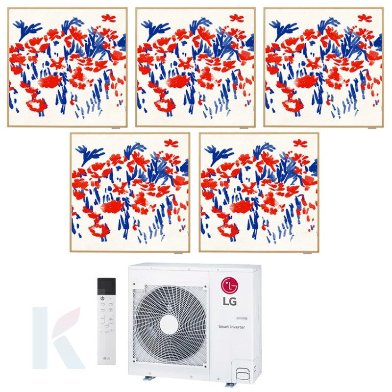 Solarics Lg Artcool Gallery Special - 9000 + 9000 + 12000 + 12000 + 12000 BTU - Ext. MU5R40 – Klimaanlage Multisplit Set (5x1)