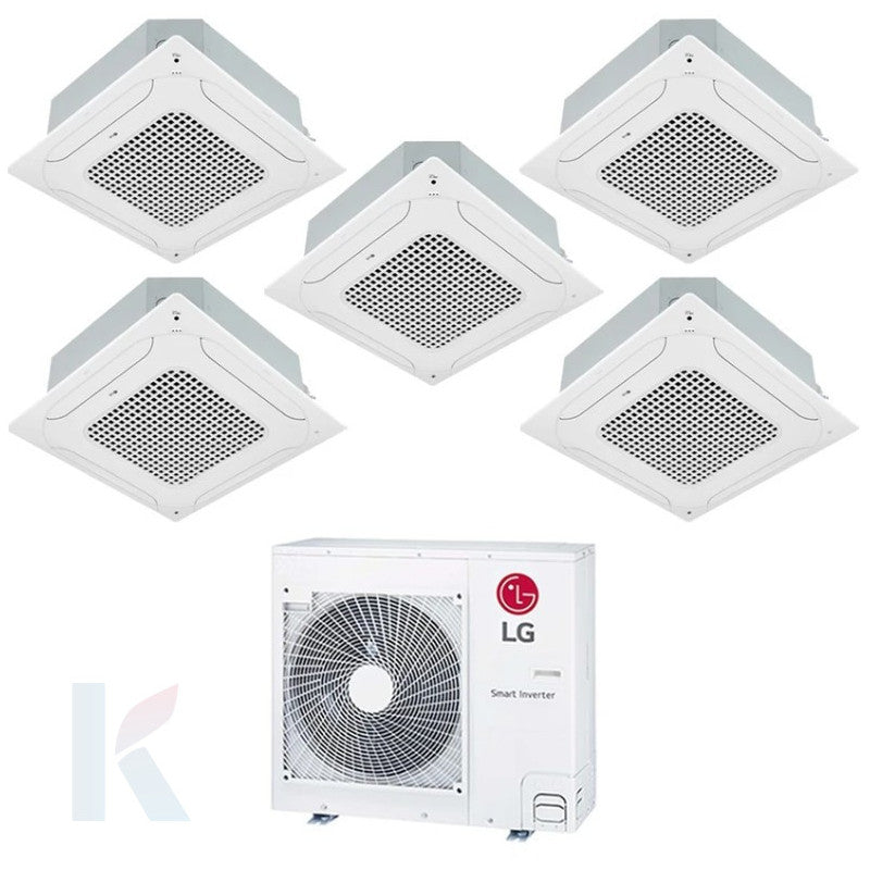 Solarics Lg Cassette - 9000 + 9000 + 12000 + 12000 + 12000 BTU - Ext. MU5R40 – Klimaanlage Multisplit Set (5x1)