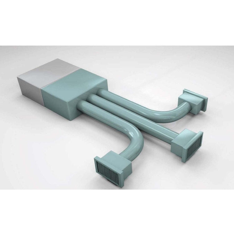 Air Control EASY KIT Luftverteilsystem 3 Zonen für Daikin FBA35A9 und FBA50A9, bestehend aus Ausblas-Plenum und Luftverteilkomponenten EASYKIT3Z-PLC-FBA35