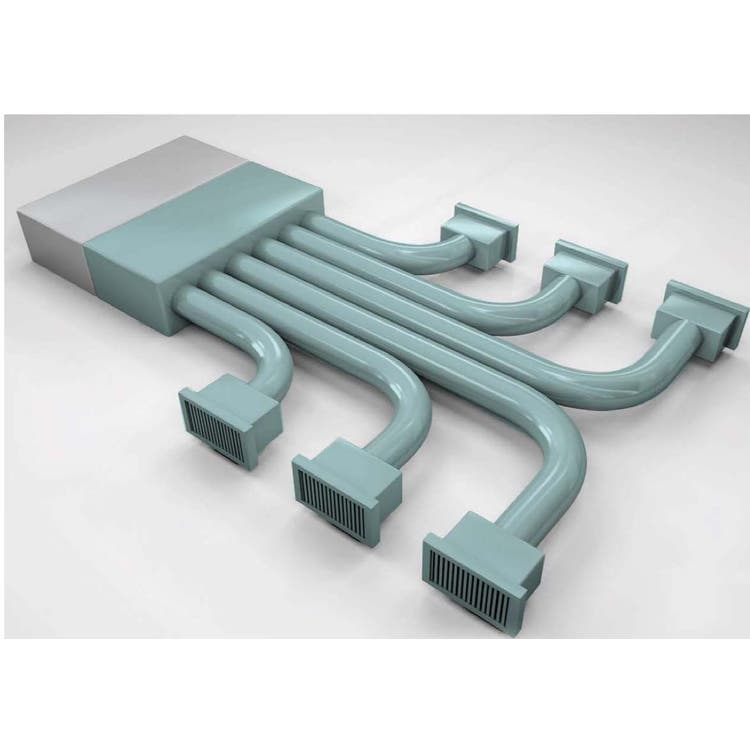 Air Control EASY KIT Luftverteilsystem 6 Zonen für Hisense AUD125UX4REH8, bestehend aus Ausblas-Plenum und Luftverteilkomponenten EASYKIT6Z-PLC-AUD125UX4REH8