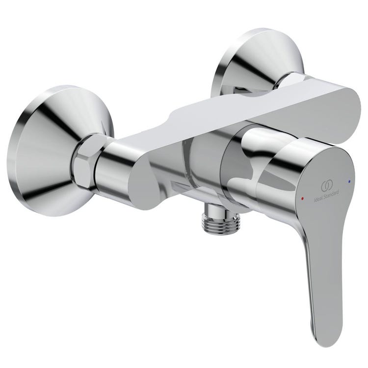 Ideal Standard Einhebelmischer für Dusche, Außenmontage, Chromoberfläche ALPHA BC488AA