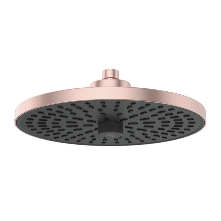 Ideal Standard ALU+ Duschkopf rund Ø 26 cm, mit 2 Funktionen, mit manuellem Wähler, Farbe Rosé BD581RO