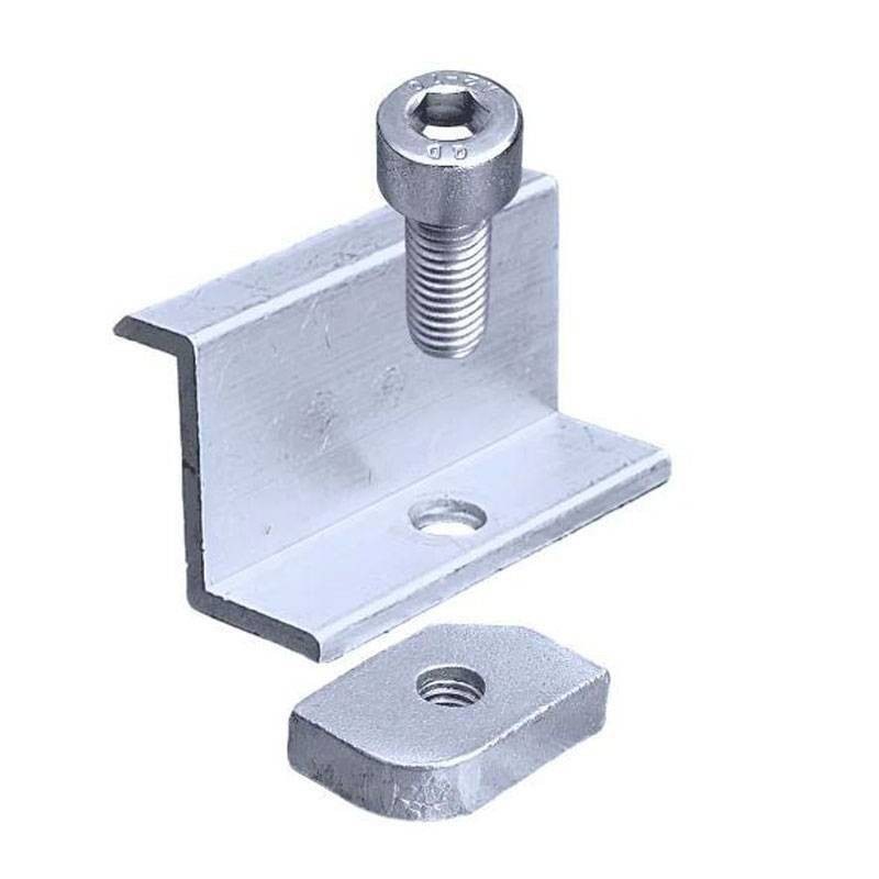 Alusistemi ATL004.8035 Montagesystem-Zubehör Endklemme mit Block und 35 mm Schraube