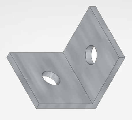 Z-ECO Angle-connector-low for ballast structure ZE-4-10-02071
