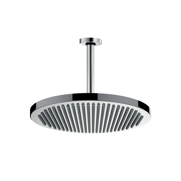 Bossini Set bestehend aus Kopfbrause Ø 28 cm und vertikalem Duscharm H. 30 cm, Chromoberfläche APICE H31430D00030005