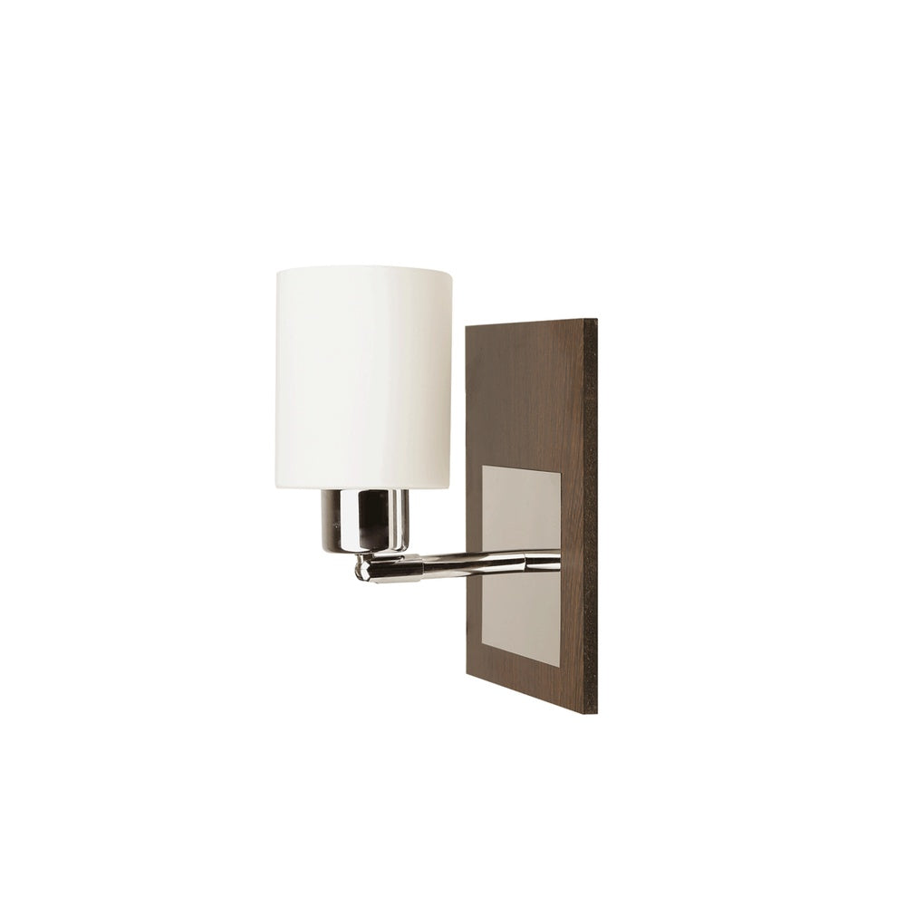 Erste Wandleuchte Andra, 1x E27, 60 W, wenge/chrom