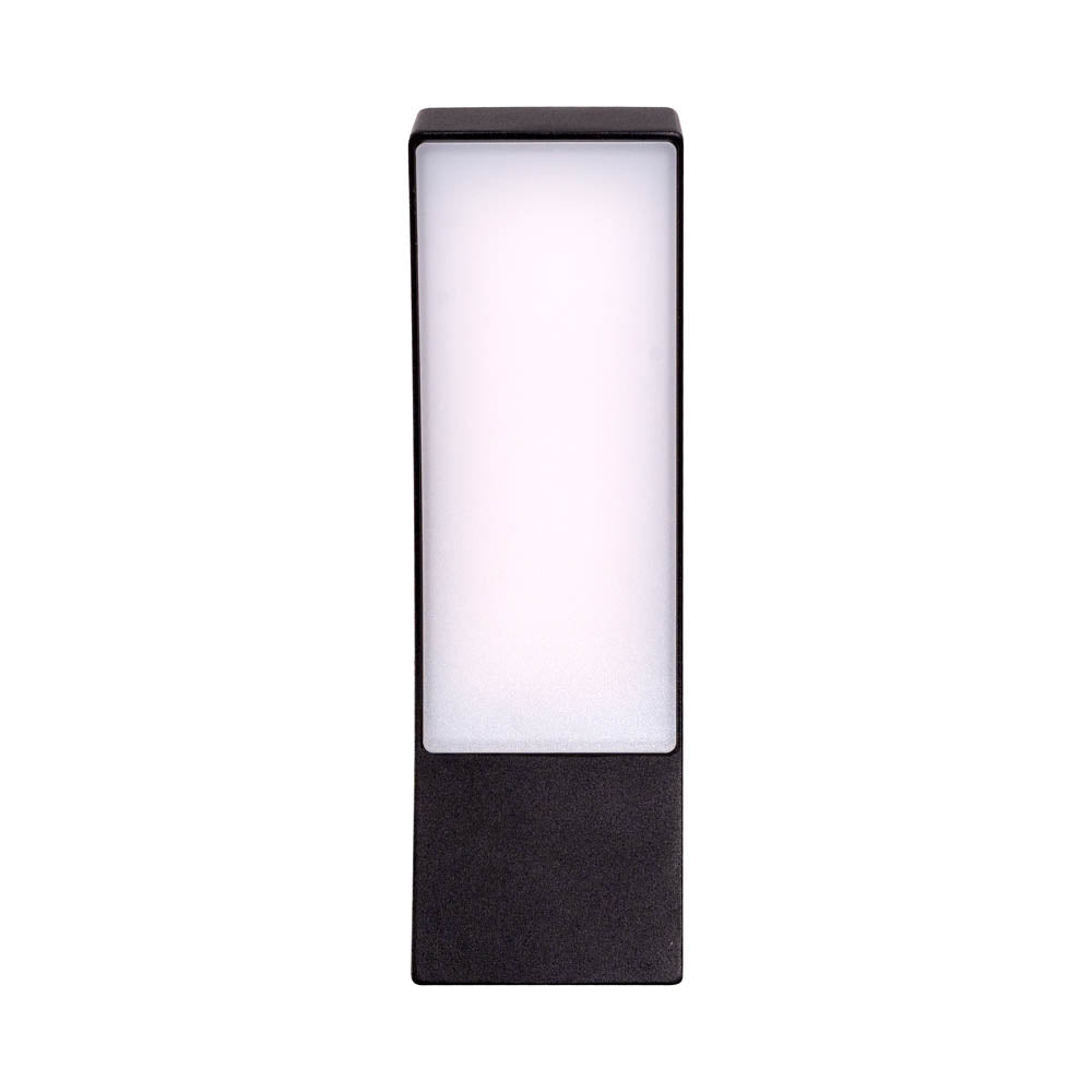 Erste LED-Außenwandleuchte Wald, 15 W, 4000 K, IP54, schwarz