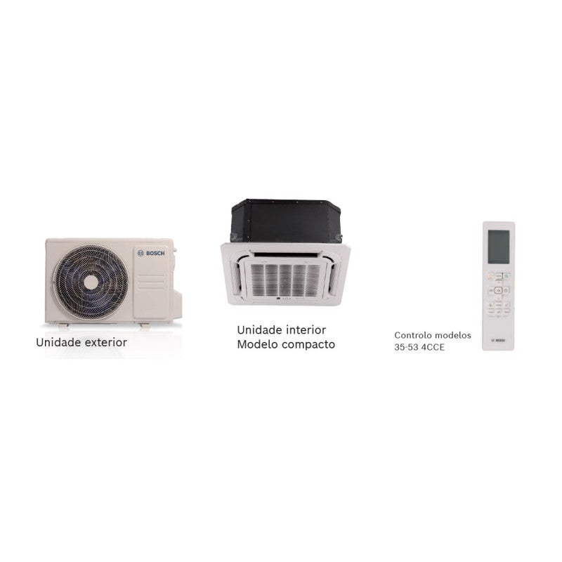 Solarics Bosch Klima 5000i - CL5000IL -Set 53 4cce Cassette 5,3kW – AR Conditionado monosplit