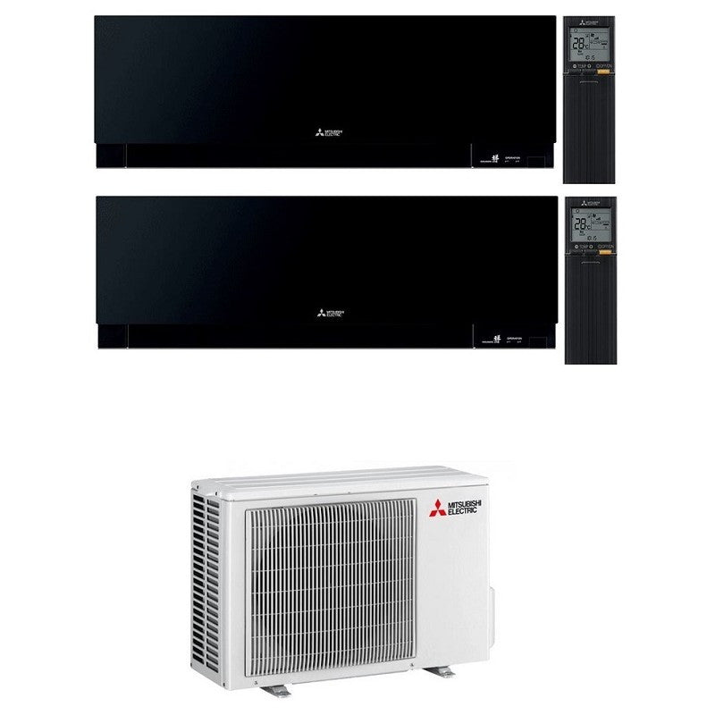 Mitsubishi Multisplit-Klimaanlage (2x1) – Kirigamine Zen Black – 12000 + 18000 BTU – Ext. MXZ-3F54VF