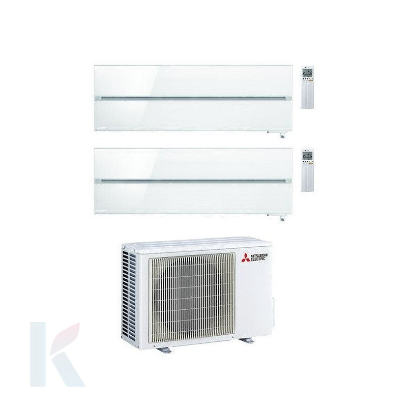 Solarics Mitsubishi Kirigamine Style White - 12000 + 12000 BTU - Ext. MXZ-2F53VF – Multisplit-Set
