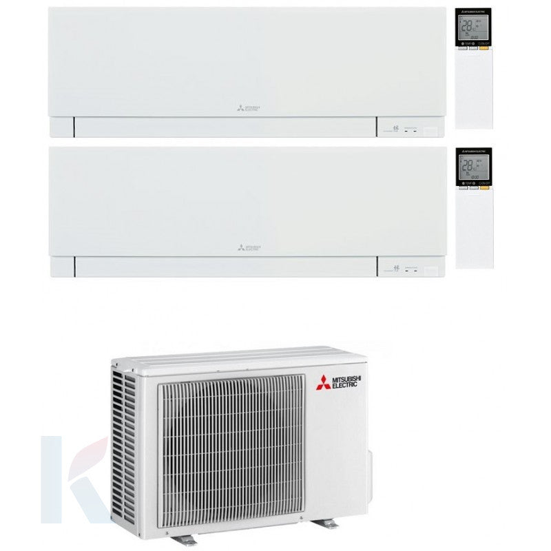 Solarics Mitsubishi Kirigamine Zen White - 18000 + 18000 BTU - Ext. MXZ-3F54VF – Multisplit-Set
