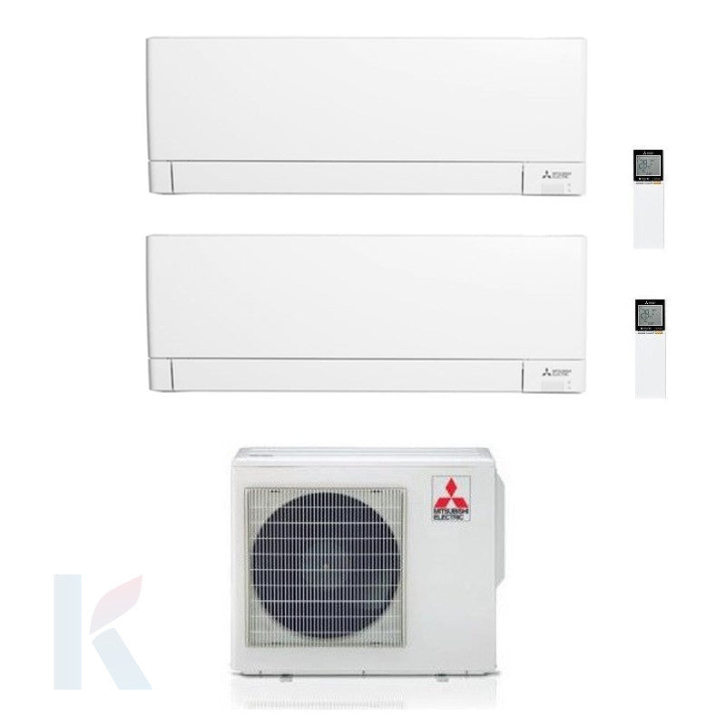 Solarics Mitsubishi MSZ-AY - 18000 + 18000 BTU - Ext. MXZ-3F54VF – Multisplit-Set
