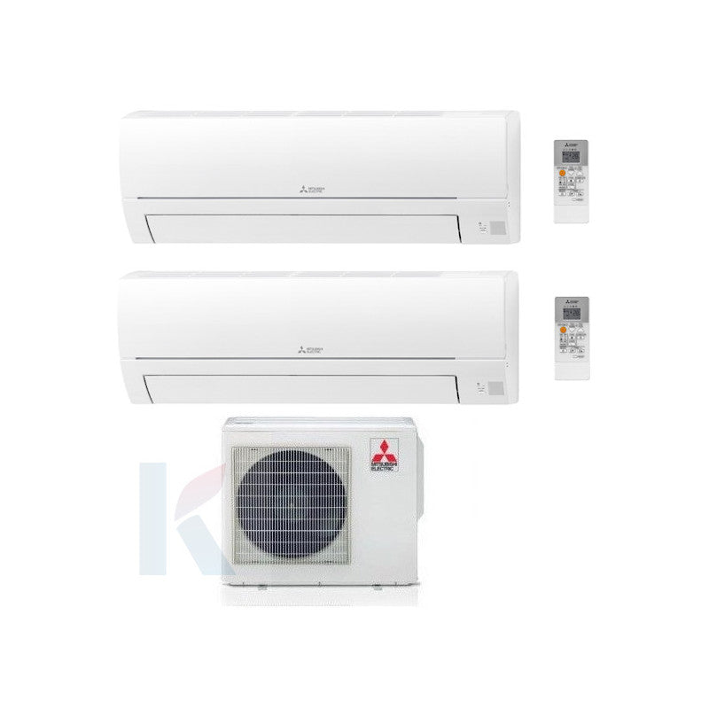 Solarics Mitsubishi MSZ-HR - 9000 + 9000 BTU - Ext. MXZ-2HA40VF – Multisplit-Set