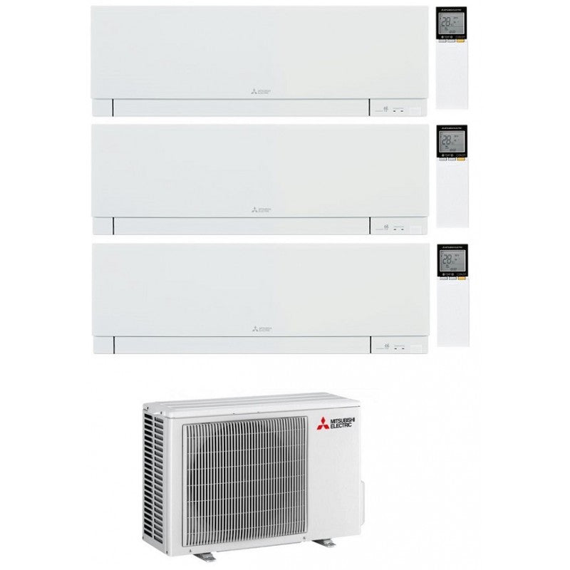 Mitsubishi Multisplit-Klimaanlage (3x1) – Kirigamine Zen White – 18000 + 18000 + 18000 BTU – Ext. MXZ-5F102VF