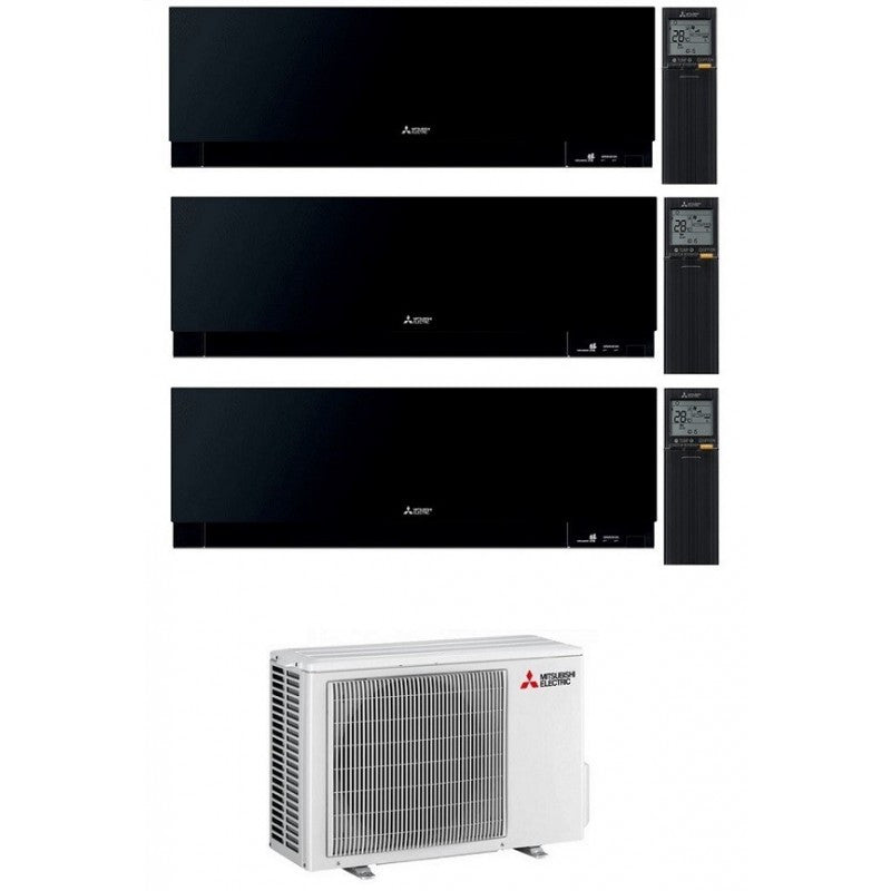 Mitsubishi Multisplit-Klimaanlage (3x1) – Kirigamine Zen Black – 9000 + 9000 + 9000 BTU – Ext. MXZ-3F54VF