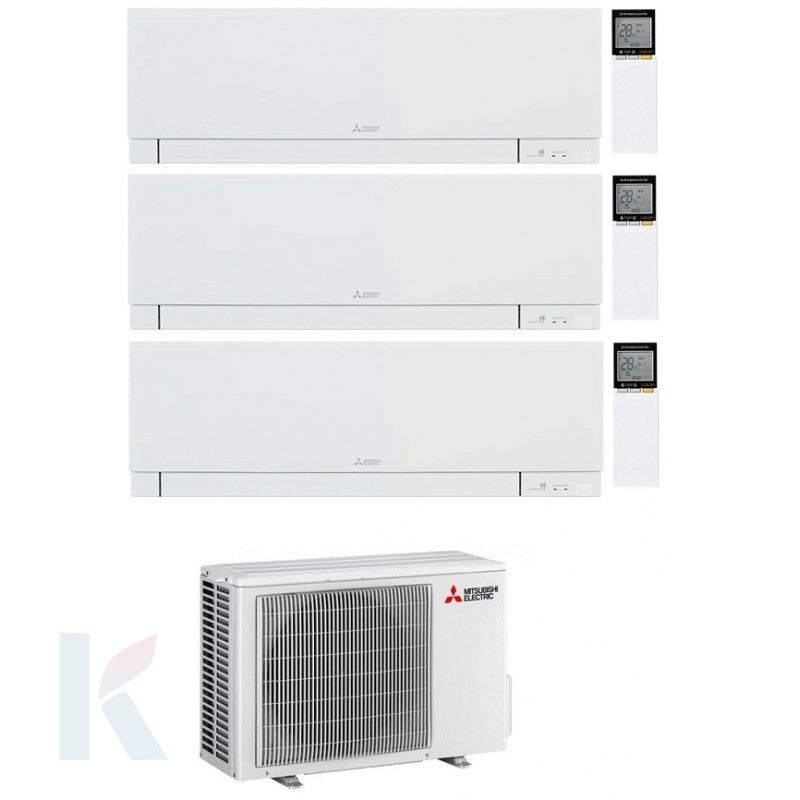 Solarics Mitsubishi Kirigamine Zen White - 9000 + 12000 + 12000 BTU - Ext. MXZ-3F54VF – Multisplit-Set
