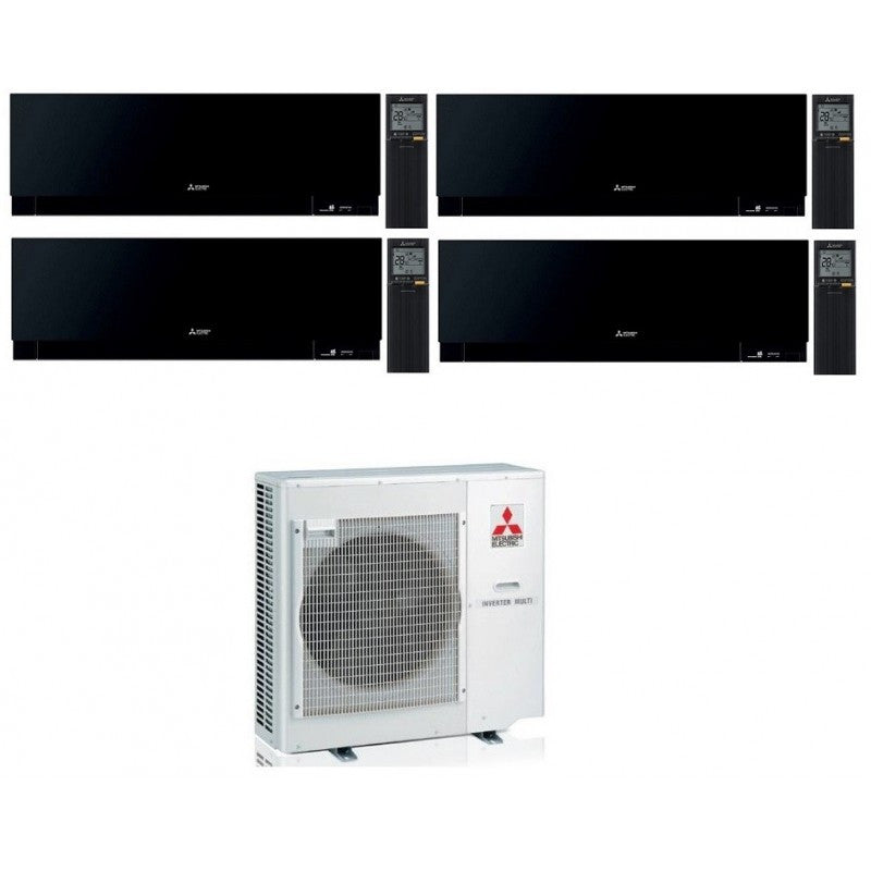 Mitsubishi Multisplit-Klimaanlage (4x1) – Kirigamine Zen Black – 12000 + 12000 + 12000 + 12000 BTU – Ext. MXZ-4F83VF