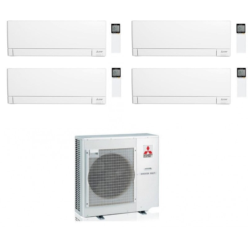 Mitsubishi Multisplit-Klimaanlage (4x1) – MSZ-AY – 9000 + 9000 + 9000 + 18000 BTU – Ext. MXZ-4F83VF