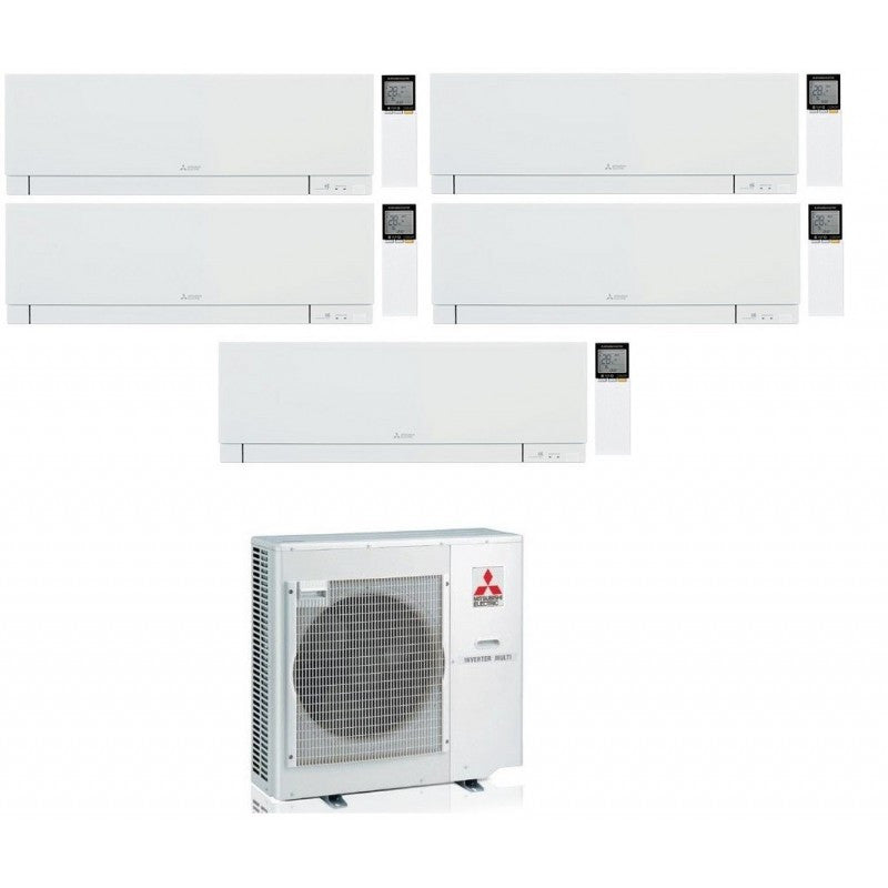Mitsubishi Multisplit-Klimaanlage (5x1) – Kirigamine Zen White – 9000 + 9000 + 12000 + 12000 + 12000 BTU – MXZ-5F102VF