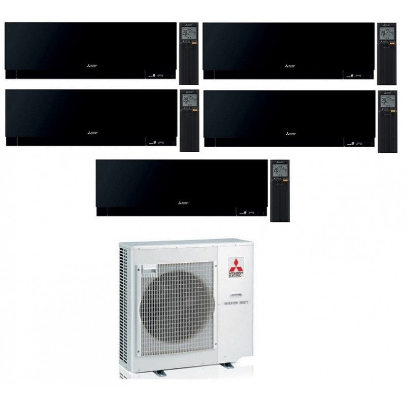 Mitsubishi Multisplit-Klimaanlage (5x1) – Kirigamine Zen Black – 9000 + 12000 + 12000 + 12000 + 12000 BTU – MXZ-5F102VF