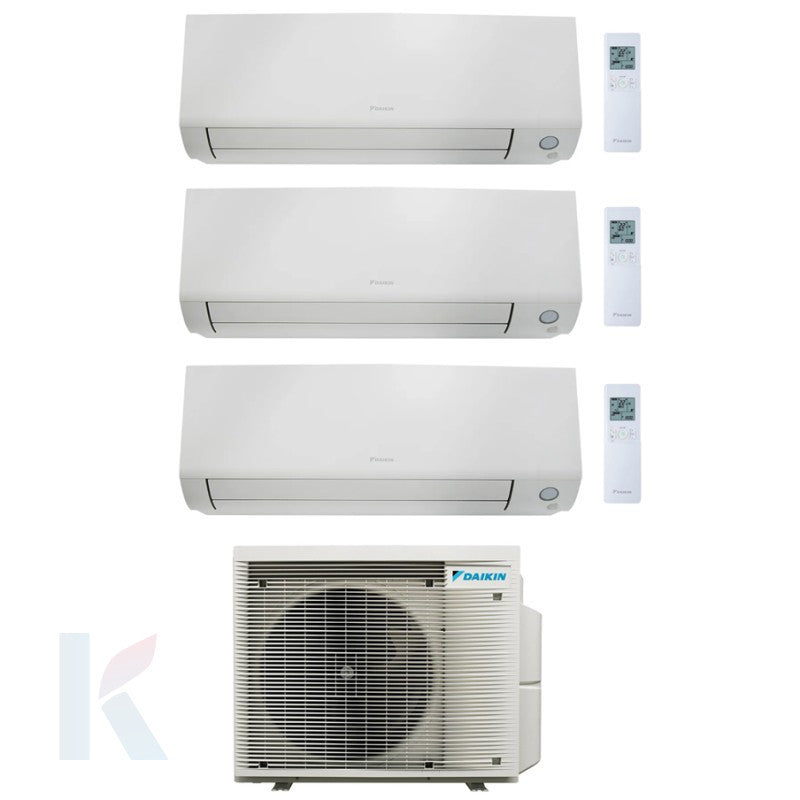 Solarics Daikin Perfera - 9000 + 9000 + 12000 BTU - Ext. 3MXM52A9 – Multisplit-Set-Klimaanlage (3x1)