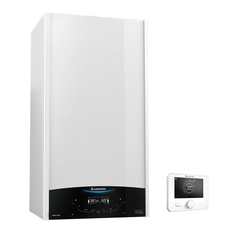 Ariston ONE+ NET 30 Wandhängender Brennwertkessel mit integrierter Konnektivität und Sensys HD in Weiß inklusive GENUS 3301775
