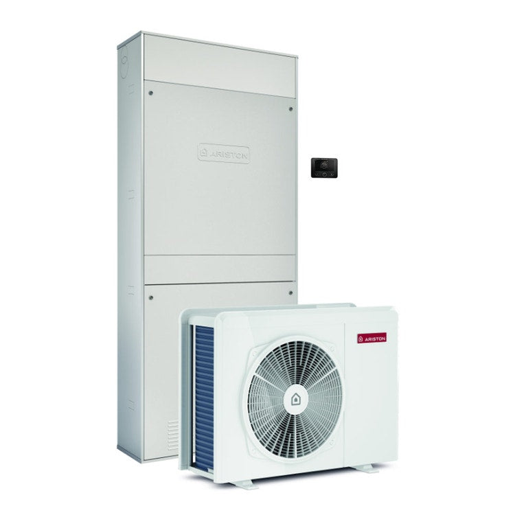 Ariston Eingebautes Hybridsystem bestehend aus einer Wärmepumpe integriert mit einem Brennwertkessel für Heizung, Kühlung und Warmwasserbereitung mit einem 150-Liter-Speicher GENUS ONE HYBRID FLEX IN 25/35 NET 3302284
