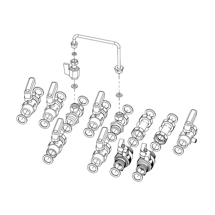 Ariston Kit nur Wasserhähne 3318587