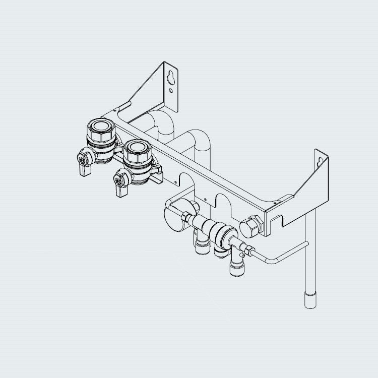 Ariston Kit Leisten (außenliegende Rohre) HP SPLIT 3318968