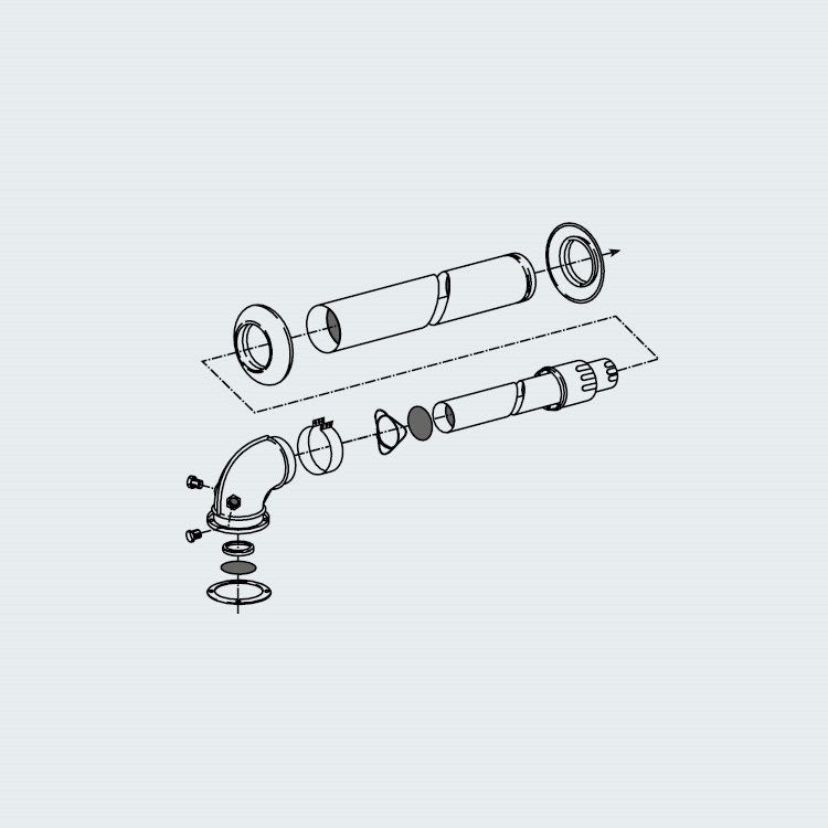 Ariston Koaxial-Kit Ø60/100 704760