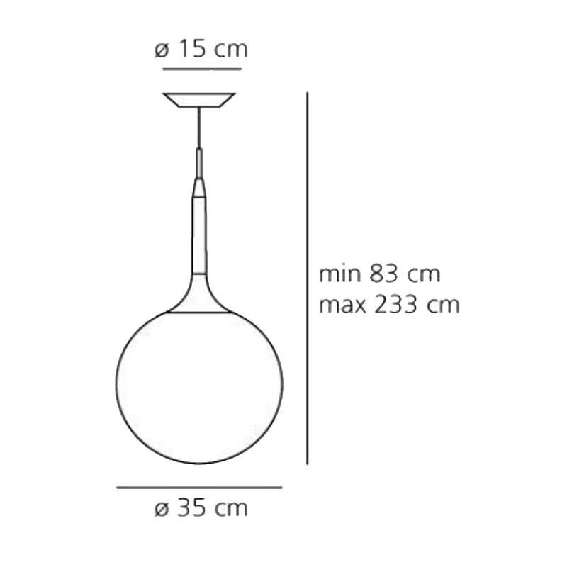 Artemide Castore 350 Hängeleuchte E27