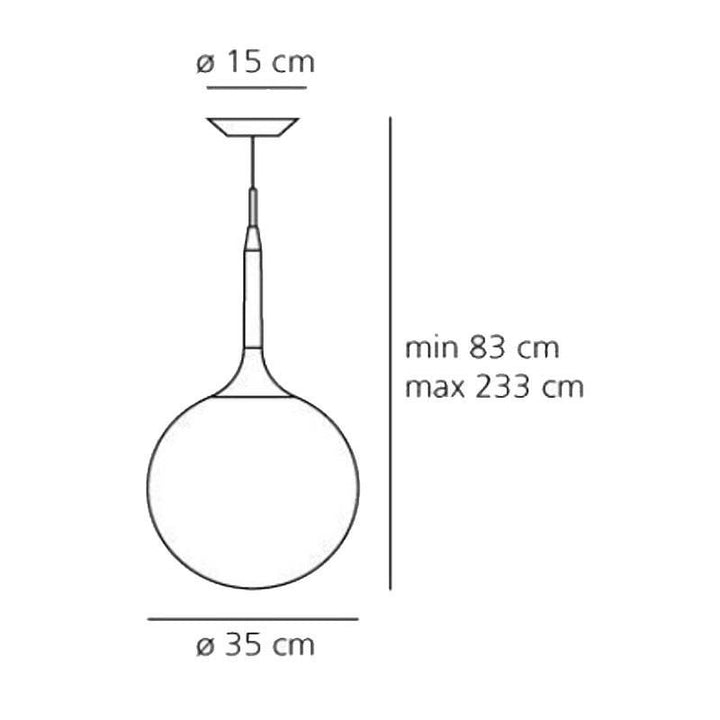 Artemide Castore 350 Hängeleuchte E27