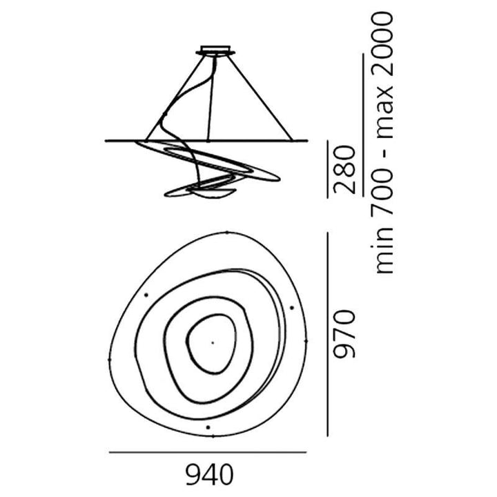 Artemide Pirce LED Hängeleuchte 44 W