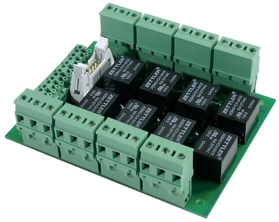NSC Sicherheitstechnik Relaisplatine, 8 Wechsler, universal - Art. B01330-00