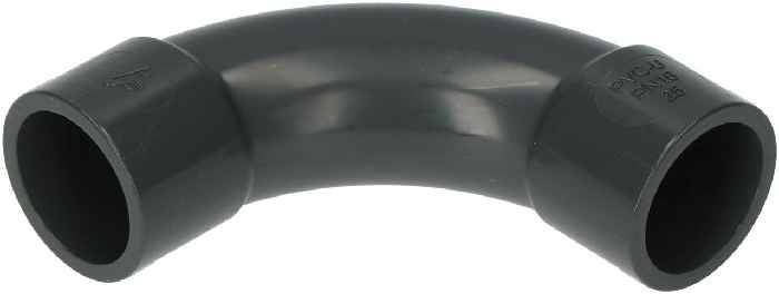 Hertek PVC - Bogen (90 Grad, 25mm) - Art. BAS836
