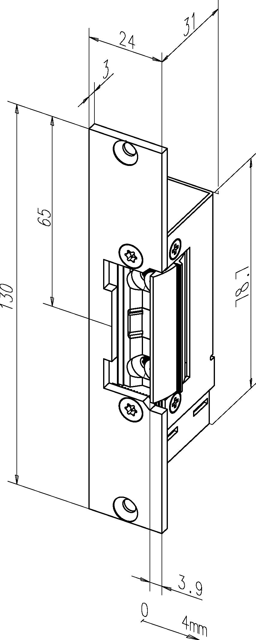 ASSA ABLOY Sicherheitstechnik effeff Fluchttüröffner - Art. effeff 332.80-09635F91