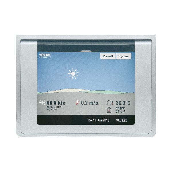 Elsner Elektronik Gebäudeautomation Steuerung WS1000 Color-4 alu, 4 Antriebs-Ausgänge (230 V AC) - Art. 60125
