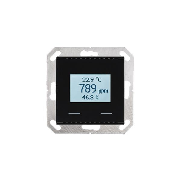 Elsner Elektronik Gebäudeautomation Innenraumsensor KNX AQS/TH-UP Touch tiefschwarz - Art. 70619