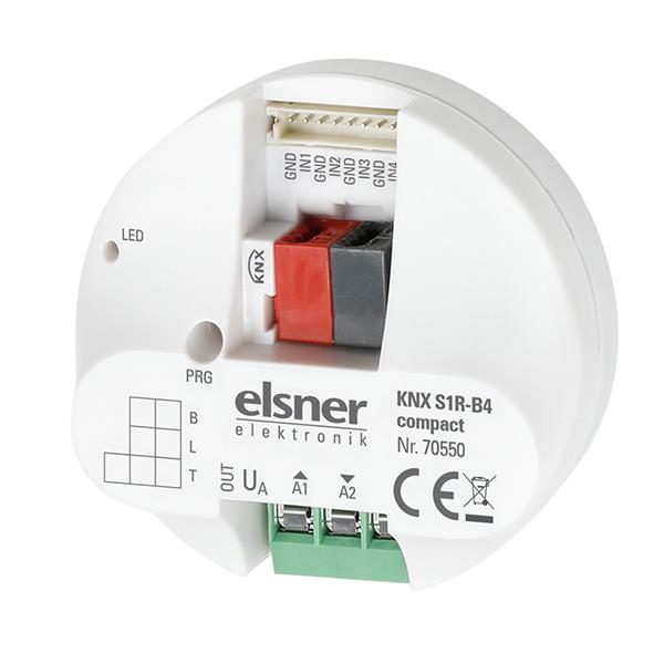 Elsner Elektronik Gebäudeautomation Multifunktionaler Aktor KNX S1R-B4 compact (Jalousieaktor, Schaltaktor) - Art. 70550