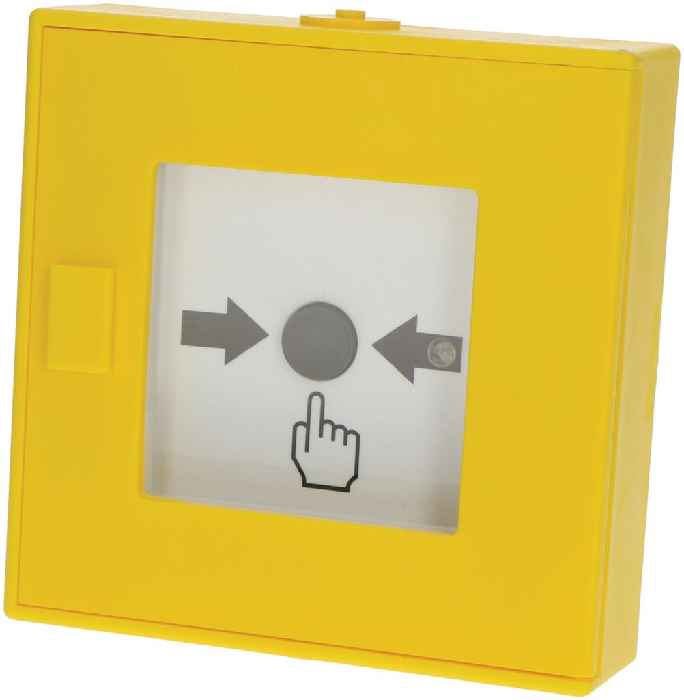 Hertek Grenzwert Handmelder (ABS, gelb, ohne Beschriftung, IP42) - Art. BKM203