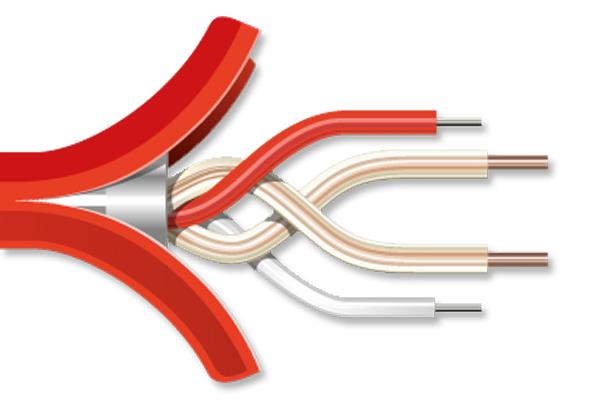 NSC Sicherheitstechnik Sensorkabel (rot) für ProReact, Basiskabel, 100m Rolle - Art. B05781-00