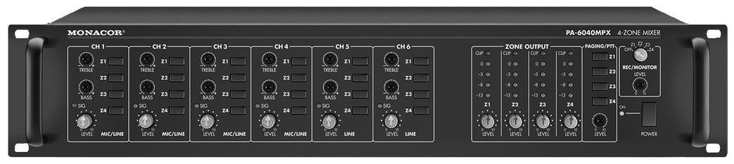 NSC Sicherheitstechnik 19" Matrix Misch-Vorverstärker 6 x 4 (analog) 2HE - Art. S03110-00
